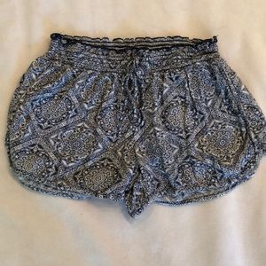 Blue and White American Eagle Shorts